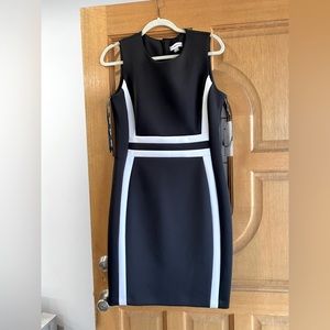 New w/tags,Calvin Klein black/white dress. Size 12,please see pics for details.